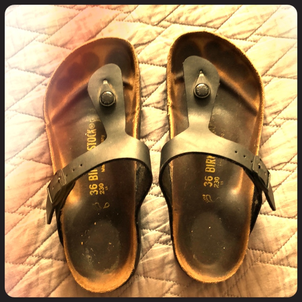 Birkenstock Gizeh Oiled Leather - Black